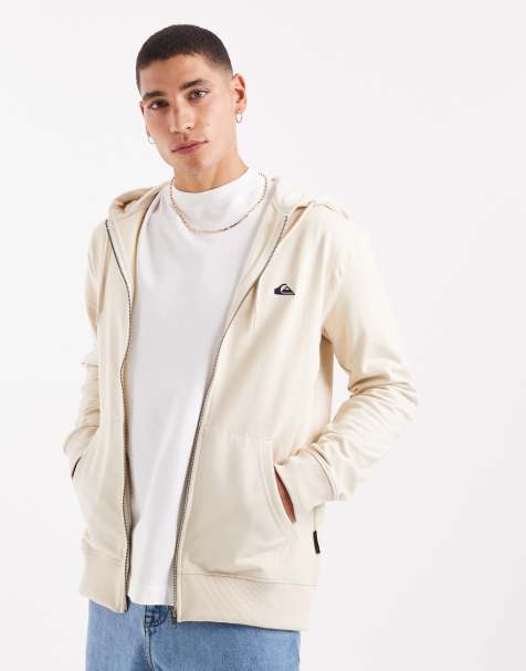 Quiksilver - Sweat à capuche basique à fermeture éclair - Blanc - view 1