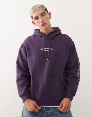Quiksilver - Sweat à capuche en velours stretch - Violet