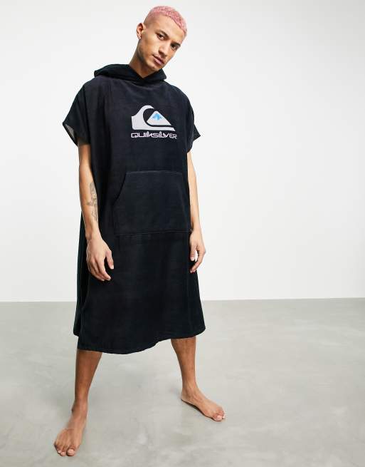 Quiksilver - T-shirt à capuche en tissu éponge avec logo - Noir, 4 de 4