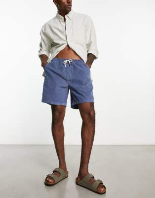 Quiksilver – Taxer – Cord-Shorts in Blau