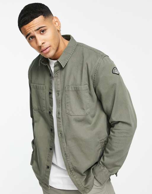 Quiksilver – Taxer – Koszula z długimi rękawami w kolorze khaki