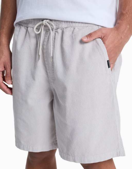 Quiksilver - Taxer - Short 18 pouces en velours côtelé - Gris, 3 de 4
