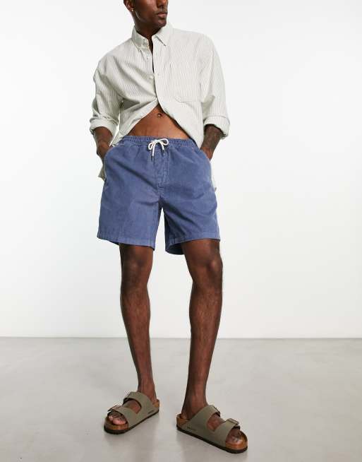 Quiksilver - Taxer - Short en velours côtelé - Bleu