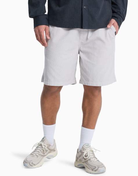 Quiksilver – Taxer – Walkshorts aus Cord in Grau, 18 Zoll Schrittlänge - view 1
