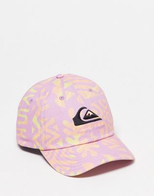 Quiksilver The Baseball cap in floral pink Exclusive at ASOS