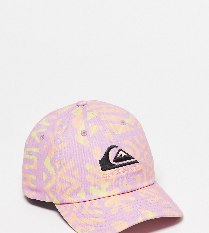 Quiksilver The Baseball Cap In Floral Pink Exclusive At Asos