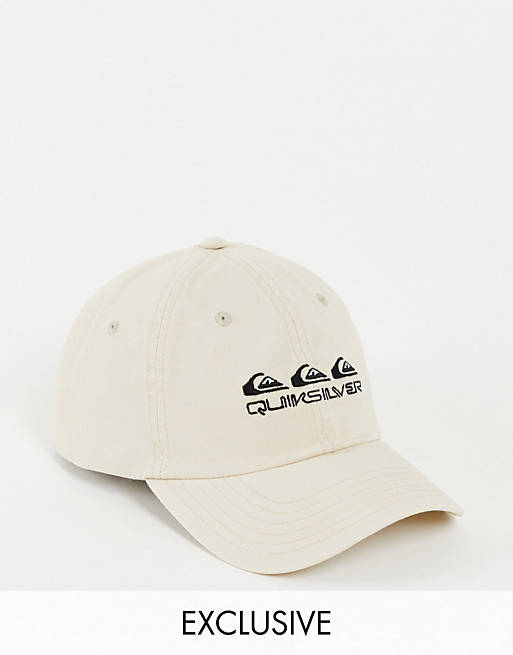 Quiksilver The baseball cap in washed beige Exclusive at ASOS