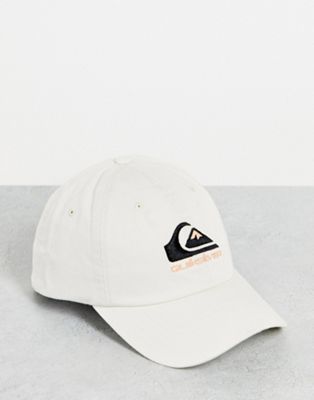 Quiksilver The Baseball Cap In White Exclusive At Asos