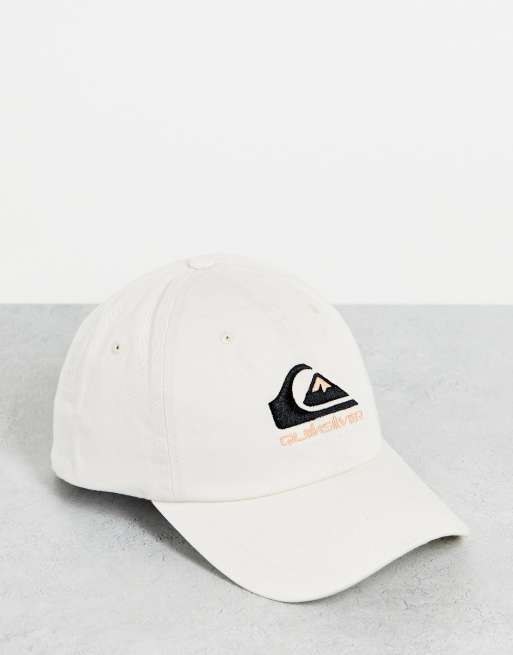 Quiksilver The Baseball cap in white Exclusive at ASOS ASOS