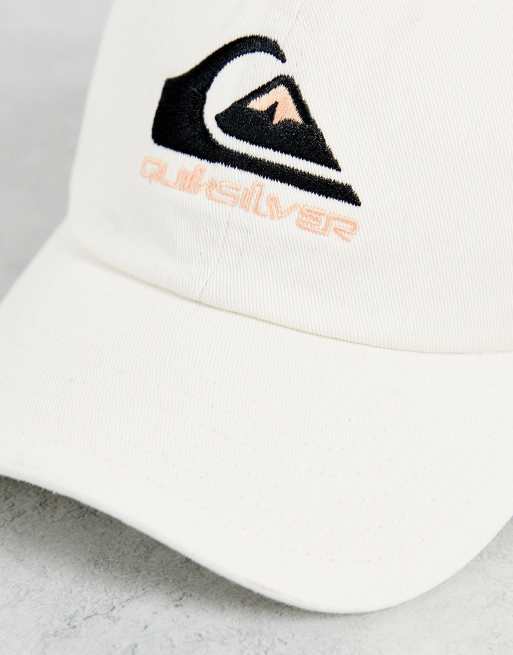 Quiksilver The Baseball cap in white Exclusive at ASOS, 4 of 4