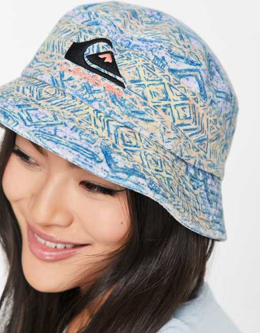 Quiksilver The Classic bucket hat in pattern blue Exclusive at