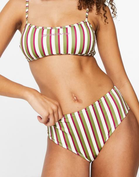 Quiksilver The New Geo bikini bottoms in green - view 1