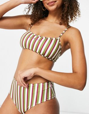 Maillots de bain et vêtements de plage Quiksilver - The New Geo - Haut de bikini - Vert