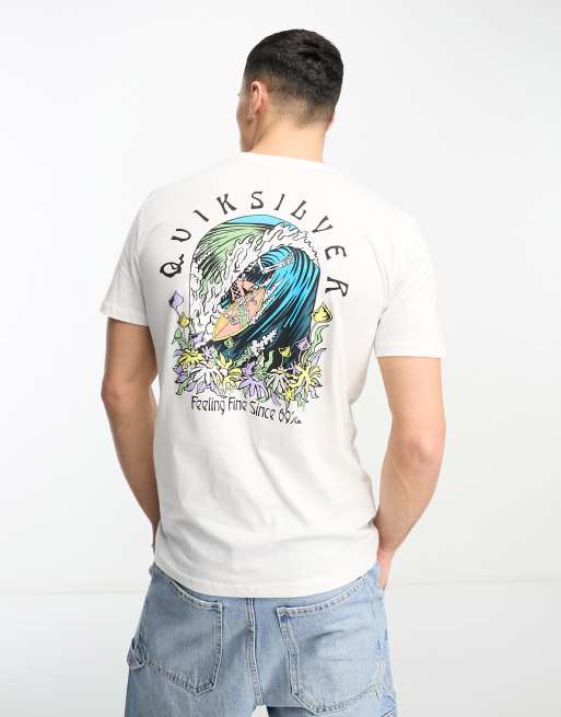 Quiksilver – The Original Barrel – Biały T-shirt
