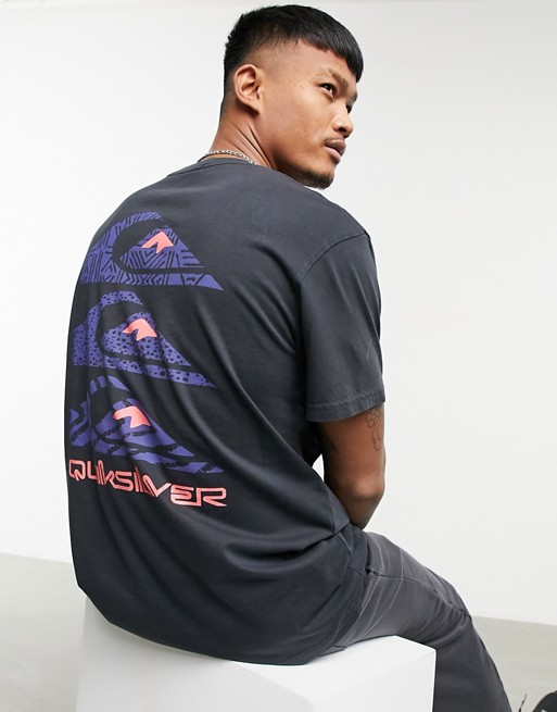 Quiksilver Totem back print t-shirt in black