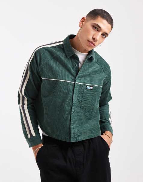 Quiksilver Uni corduroy shirt in green