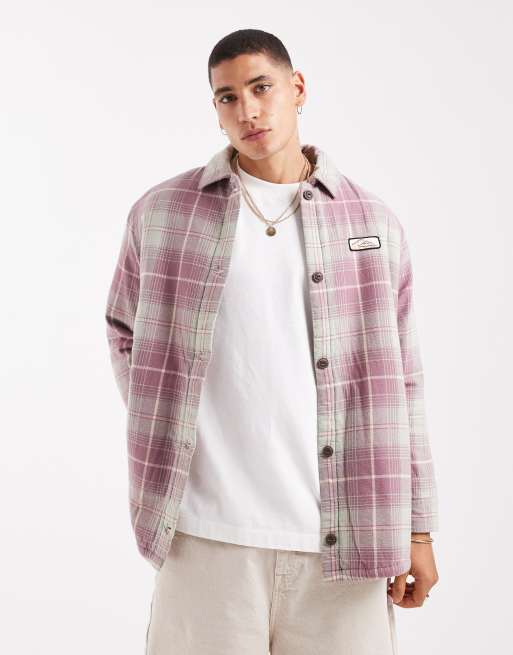 Quiksilver Uni flannel shirt in purple