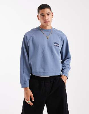 Quiksilver Uni Pullover Sweatshirt In Blue