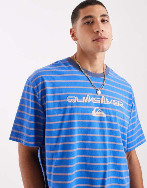 Quiksilver - Uni - Stripe and Arts - T-shirt à manches courtes - Bleu