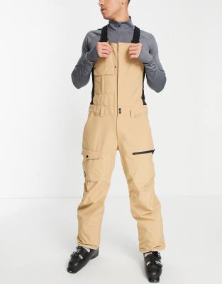 tan bib snow pants