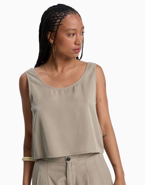 Quiksilver – Vista – Trägertop in Beige - view 1