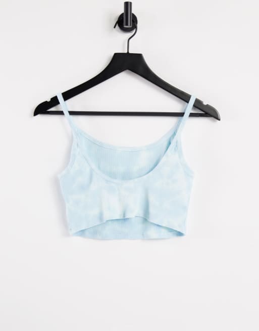Quiksilver - Wave Project - Geribbelde crop top met tie-dye in blauw, exclusief bij ASOS, 2 van 4