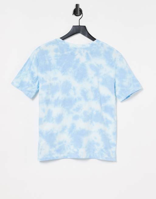 Quiksilver Wave Project tie dye t-shirt in blue Exclusive at ASOS, 2 of 4