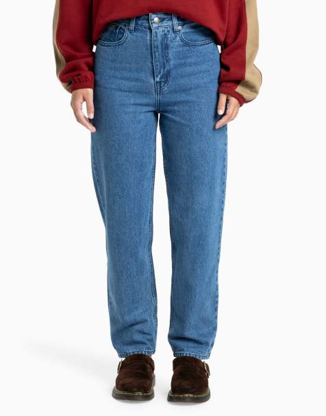 Quiksilver – Weite Karotten-Jeans in Mittelblau - view 1