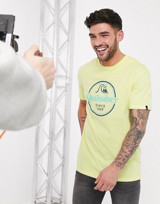 Quiksilver Words Remain t-shirt in yellow