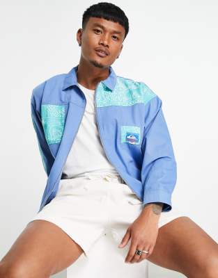 Quiksilver x Stranger Things Lenora Hills Hawkins jacket in blue