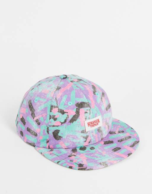 Quiksilver X Stranger Things - Lenora Hills - Pet in blauwe tie-dye