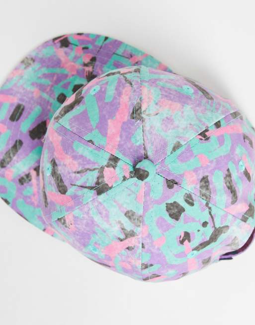 Quiksilver X Stranger Things - Lenora Hills - Pet in blauwe tie-dye, 4 van 4