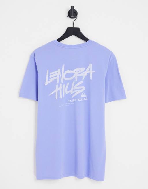 Quiksilver X Stranger Things Lenora Hills surf club t-shirt in purple