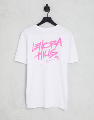 Quiksilver x Stranger Things Lenora Hills surf club T-shirt in white