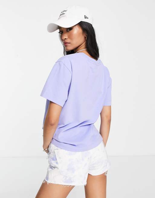 cap Leraren dag Picknicken Quiksilver x Stranger Things Lenora Hills T-shirt in purple | ASOS