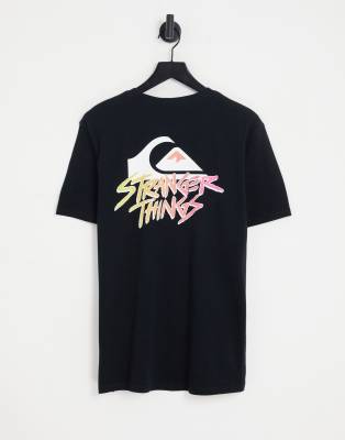 Quiksilver x Stranger Things T-shirt in black