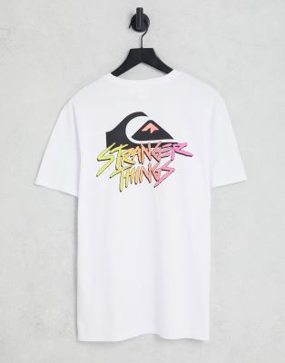 Quiksilver x Stranger Things T-shirt in white