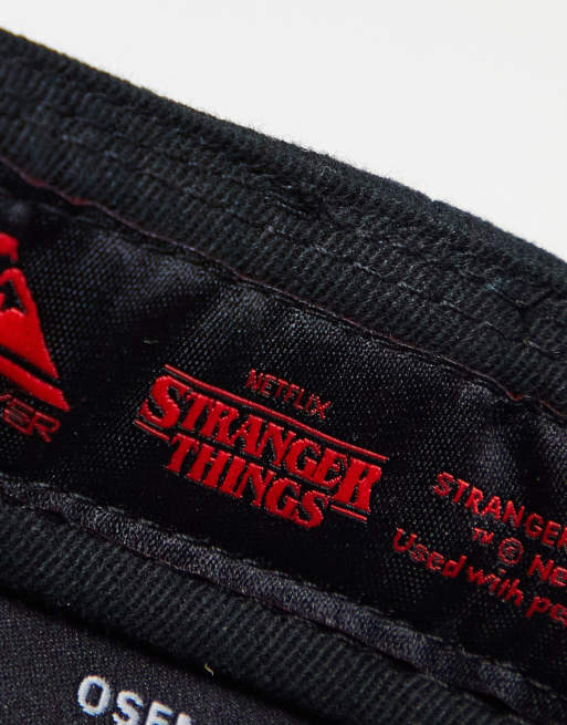 Quiksilver X Stranger Things - Upside Down - Cappellino nero a 5 pannelli, 4 di 4