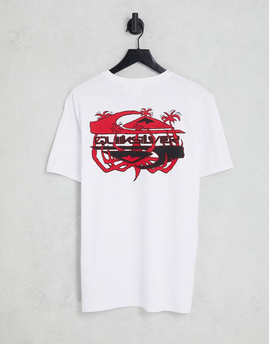 Quiksilver x Stranger Things vecnas lair T-shirt in white