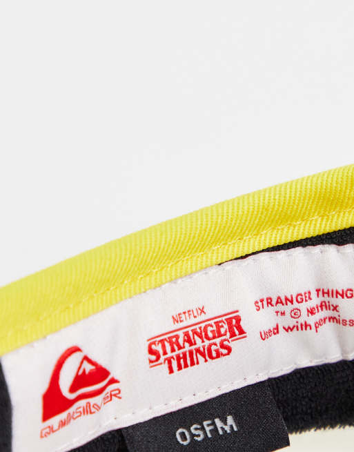 Quiksilver X The Stranger Things – Gul visorkeps med 'Surfer Boy'-motiv, 2 av 4