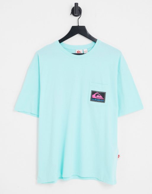 Quiksilver X The Stranger Things Lenora Hills rainbow t-shirt in blue, 2 of 4
