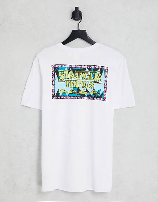 Quiksilver x The Stranger Things - Outsiders - T-shirt bianca