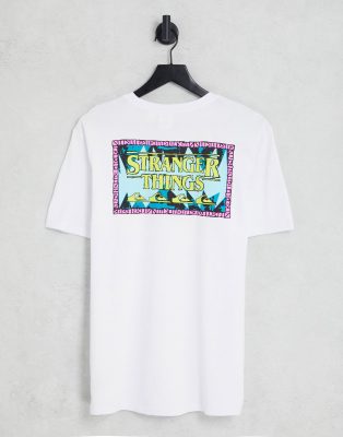 Quiksilver X The Stranger Things outsiders t-shirt in white