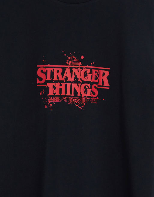 Quiksilver X The Stranger Things Season Ender t-shirt in black, 2 of 4