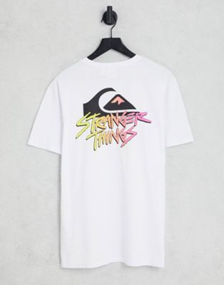 Quiksilver X The Stranger Things t-shirt in white