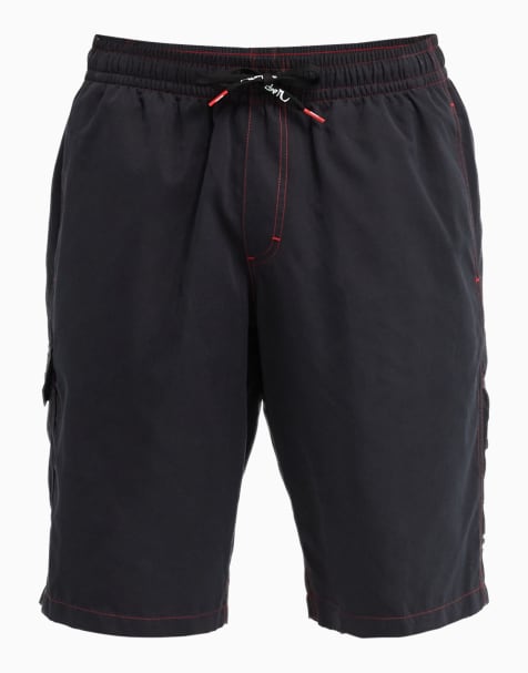 Quiksilver Yg last stance volley 21" swim shorts in black - view 1