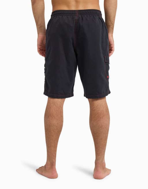 Quiksilver Yg last stance volley 21" swim shorts in black, 2 of 4