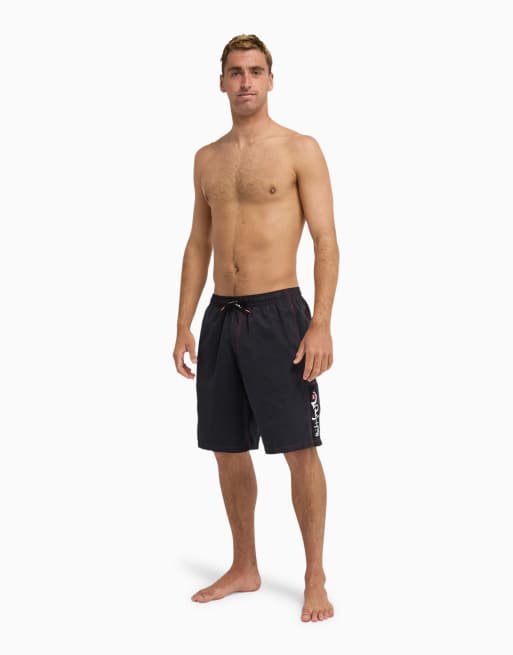 Quiksilver Yg last stance volley 21" swim shorts in black, 4 of 4