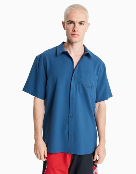 Quiksilver Yg lithium short sleeve shirt in blue - view 1