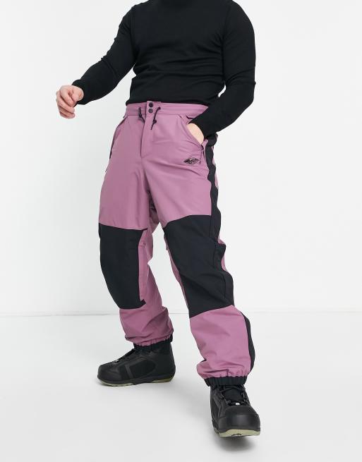 Quisilver snow down ski trousers in purple